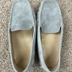 Gray Suede Janie and Jack Loafers